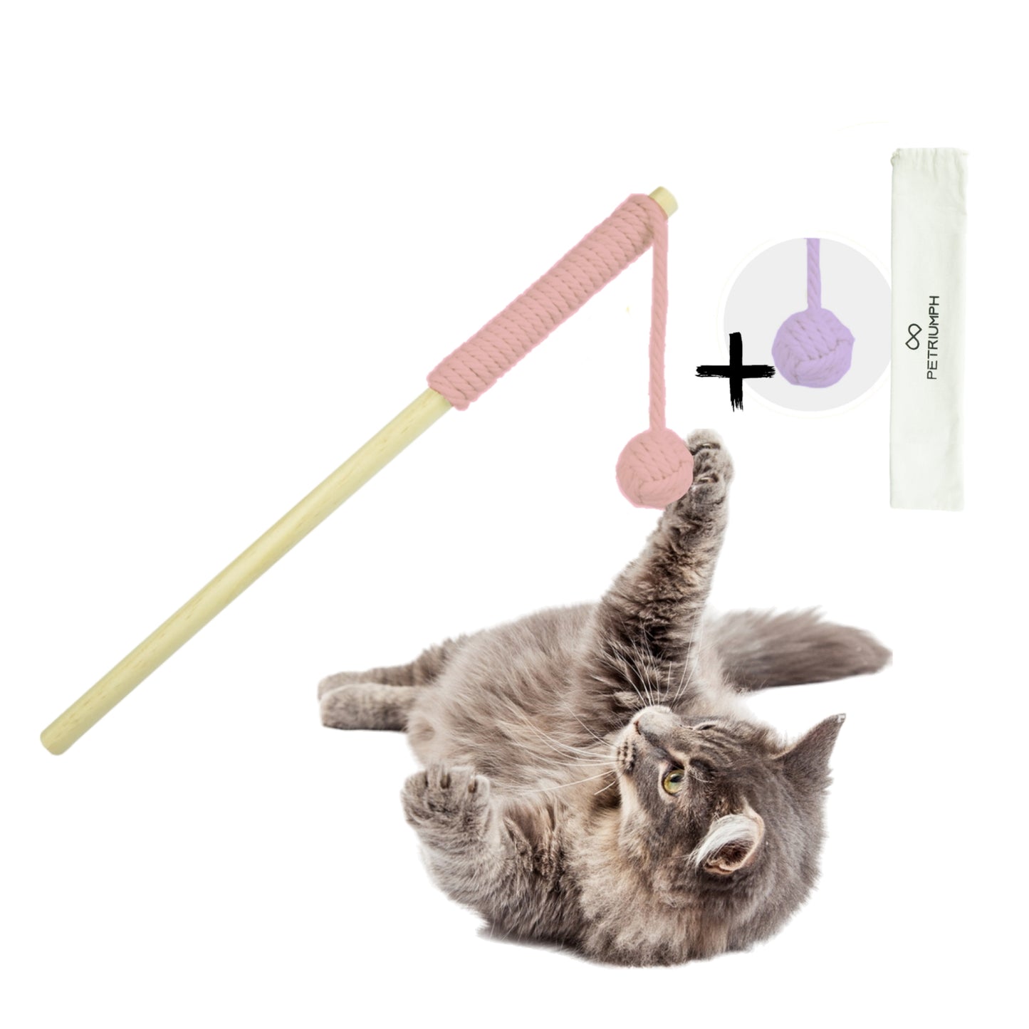 Angel zur Fitness und Unterhaltung von Katzen interaktiv und langlebiges Katzenspielzeug